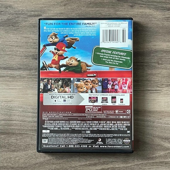 ALVIN AND THE CHIPMUNKS: THE ROAD CHIP [ DVD ] 20TH CENTURY FOX ( NO DIGITAL ) - Picture 2 of 6